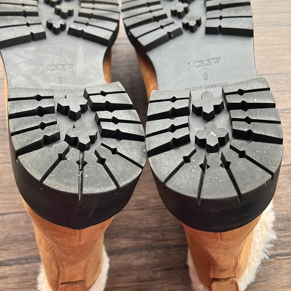 Worn Once! J. Crew Factory Faux-Fur Winter Hiking Boots! - Picture 9 of 11